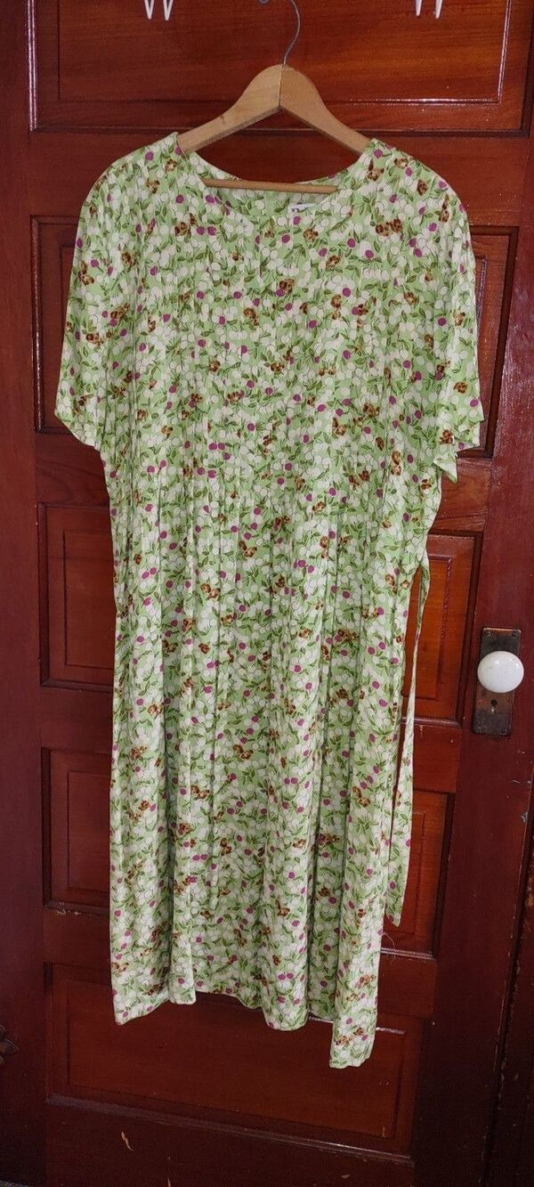 Sz 16 Vintage R&K Originals Floral Maxi Dress Boho Cottagecore